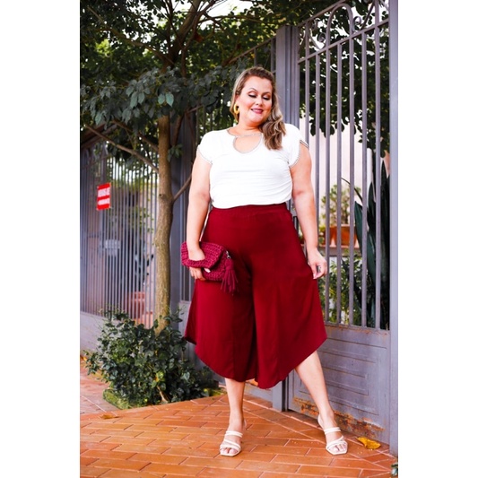 Pantalona curta hot sale plus size