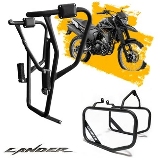 Protetor Carenagem E Motor Afastador De Alforge Xtz 250 Lander