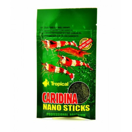 Ração Caridina Nano Sticks 10g (sachê) Tropical de Alta Qualidade Para Caridinas e Neocaridinas