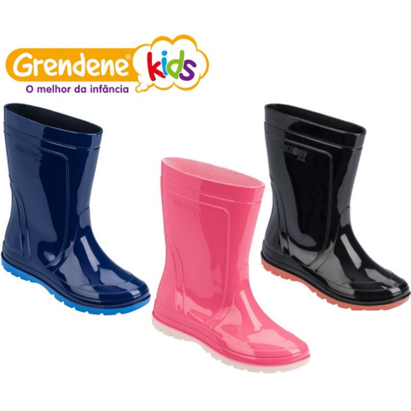 Bota infantil sale grendene