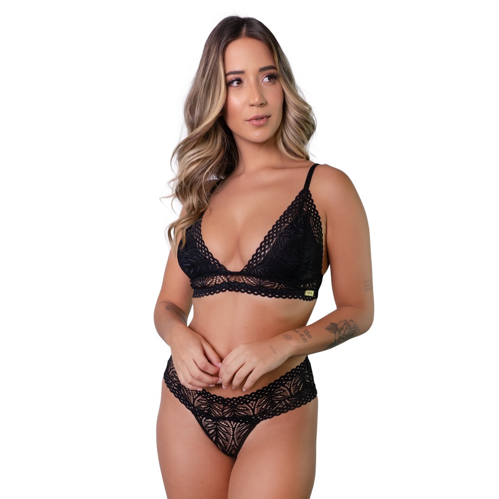 Conjunto Lingerie Calcinha E Sutian Sexy Bela Moda Ntima Feminina Atacado Revenda Sacoleira