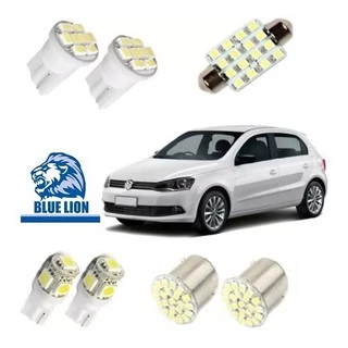 Kit Lâmpada Led Gol G4 G5 G6 Luz Pingo Teto Placa Ré Torpedo