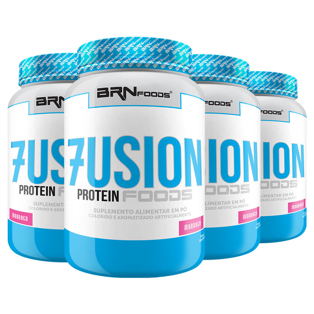 Kit Super Whey Protein: 4x Fusion Protein Foods 900g – Total 3600gr. – BRNFOODS