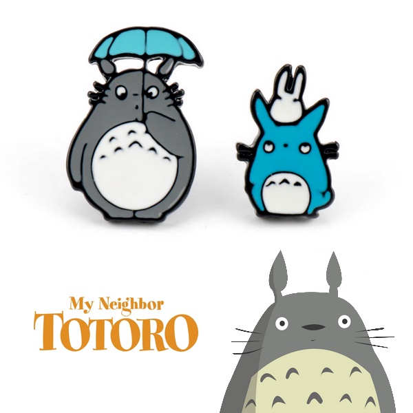 Brincos dos personagens Totoro e Kiki do Studio Ghibli