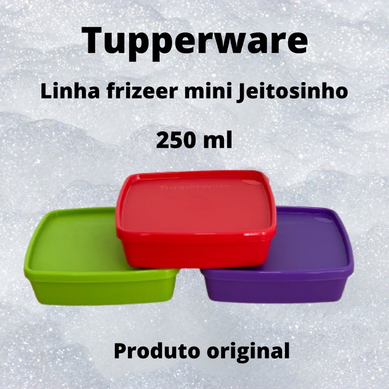 TUPPERWARE PARA FREEZER MINI JEITOSINHO 250 ML | Shopee Brasil