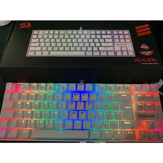 Teclado Mecânico Redragon Kumara Lunar White RGB - Brown (NOVO)