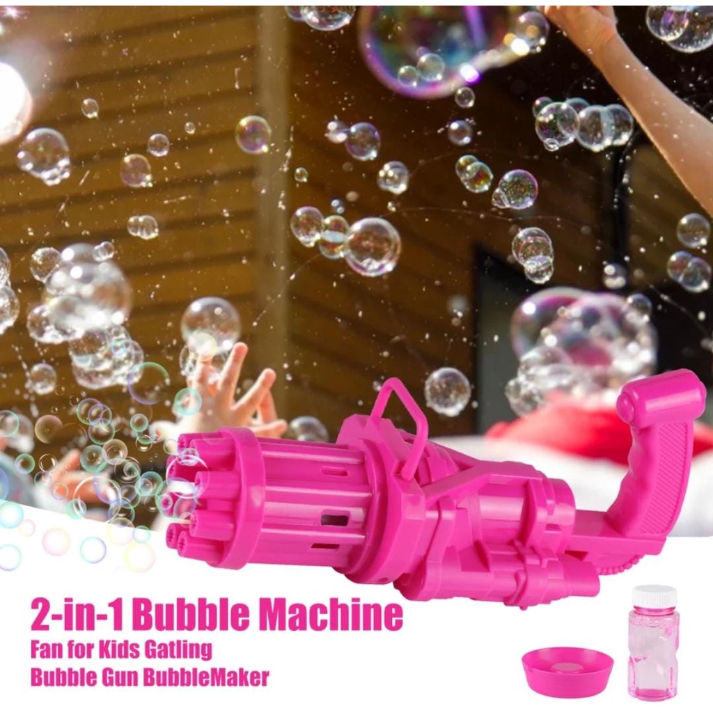 Gatling Gun Angel Bubble Gun Rocket Launcher Bubble Machine Children's  Blowing Bubble Toy - Temu