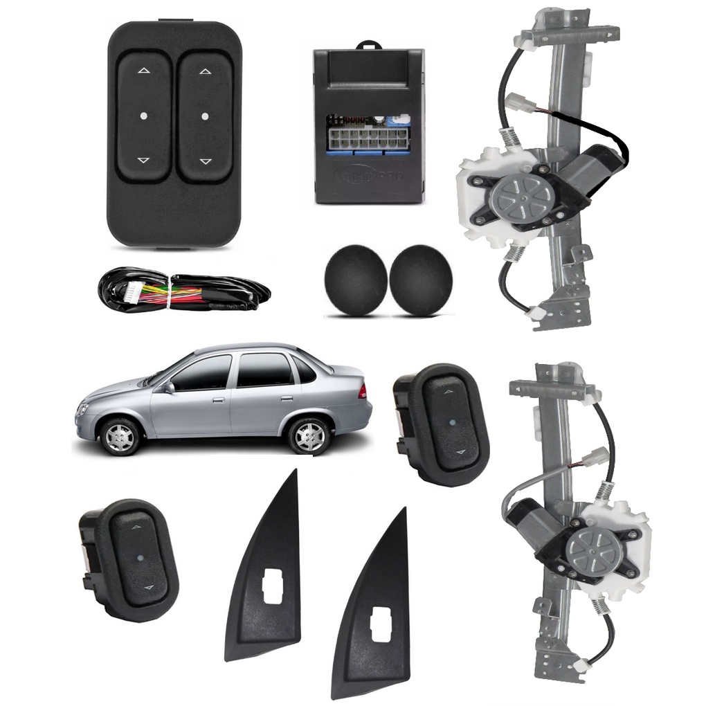 Kit Vidro Elétrico Corsa Classic - Atrasom Acessórios Automotivos