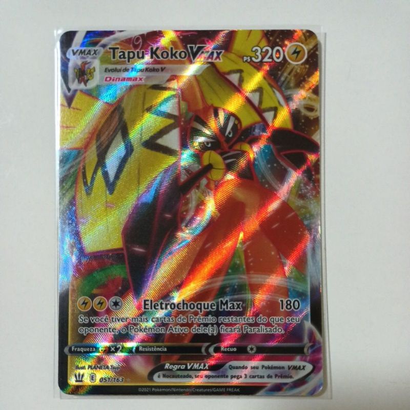 Pokemon Card Tapu Koko VMAX 051/163 Full Art Ultra Rare Battle Styles –  TOYSUCKER