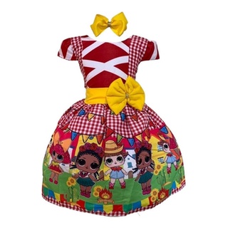 Vestido São João Caipira Xadrez Infantil Criança Azul Quadrilha Puz -  FantasiAdoro - Junina. Festa e Fantasia