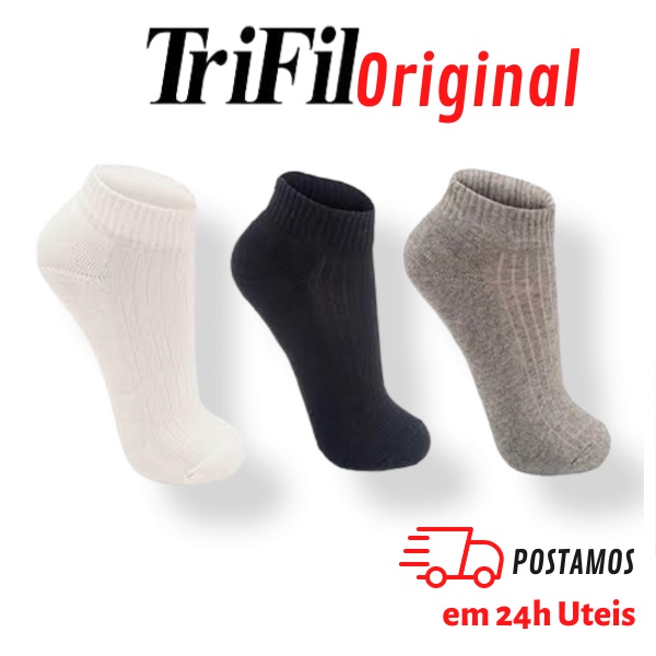 Kit 3 Pares de Meia Cano Curto Trifil Unissex T08004