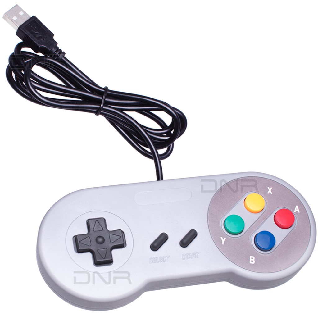 Controle Super Nintendo Snes Joystick Usb Jogos Emulador Pc