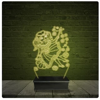 Led Luminária Acrílico Abajur - Princesa Desenhos Infantis