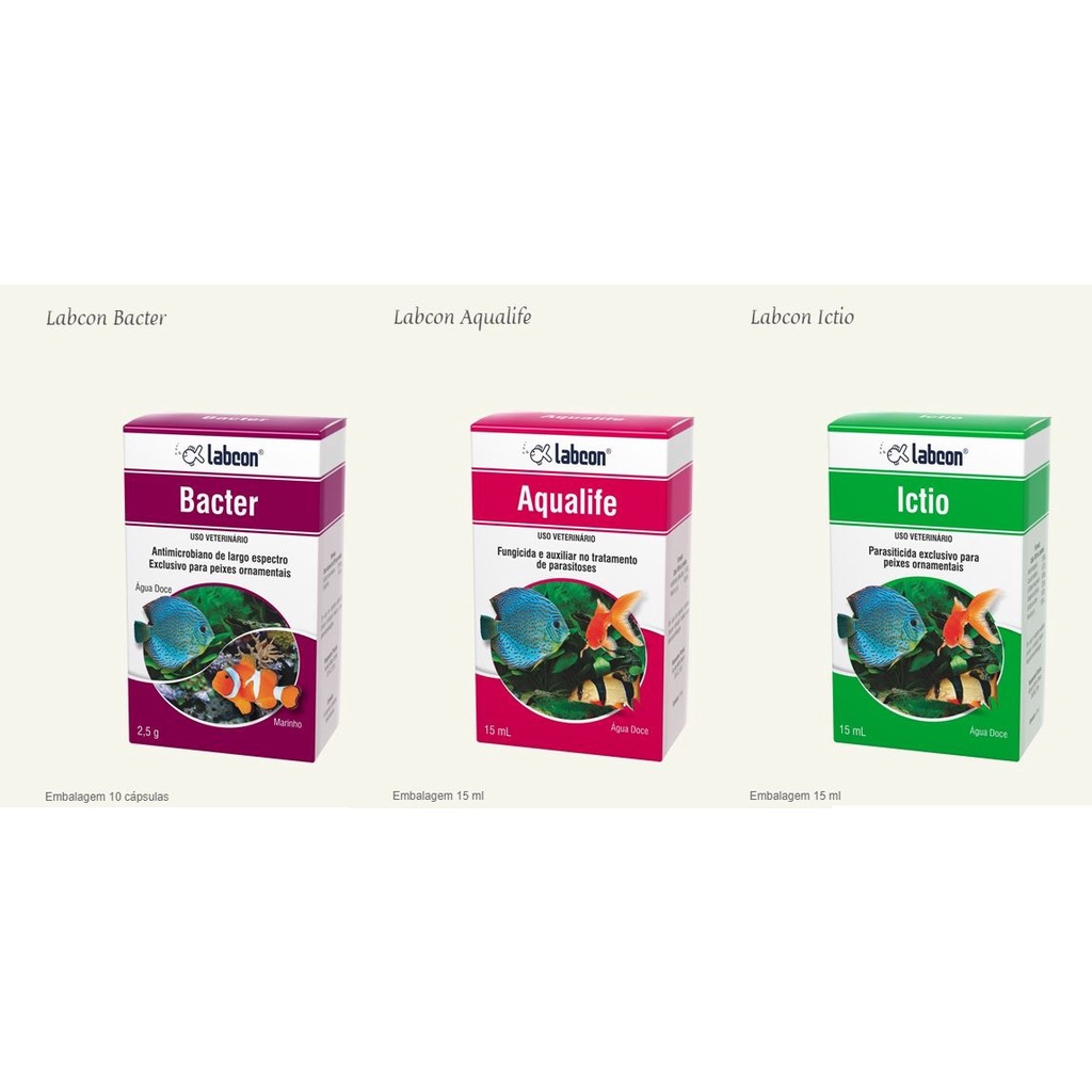 KIT 01 LABCON AQUALIFE 15 ML 01 LABCON ICTIO 15 ML 01 LABCON BACTER 10 ...