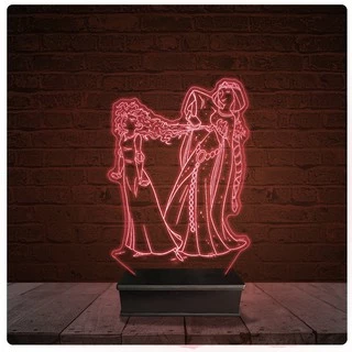 Abajur Luminária Acrílico Led - Valente Merida 02