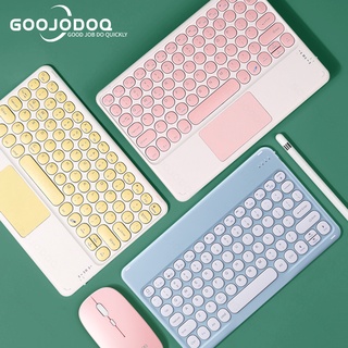 Goojodoq Teclado Bluetooth portátil sem fio de 10 polegadas GOOJODOQ para telefone iPad