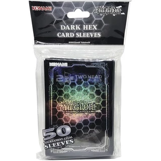 Sleeves Yugioh Dark Hex 50 Protetores Konami Shield