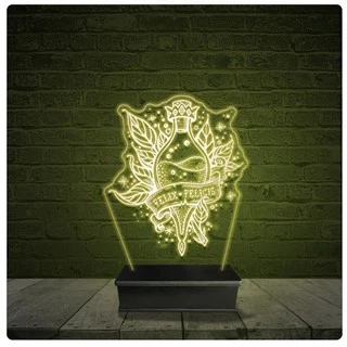 Led Luminária Acrílico Abajur - Poção Da Sorte Harry Potter