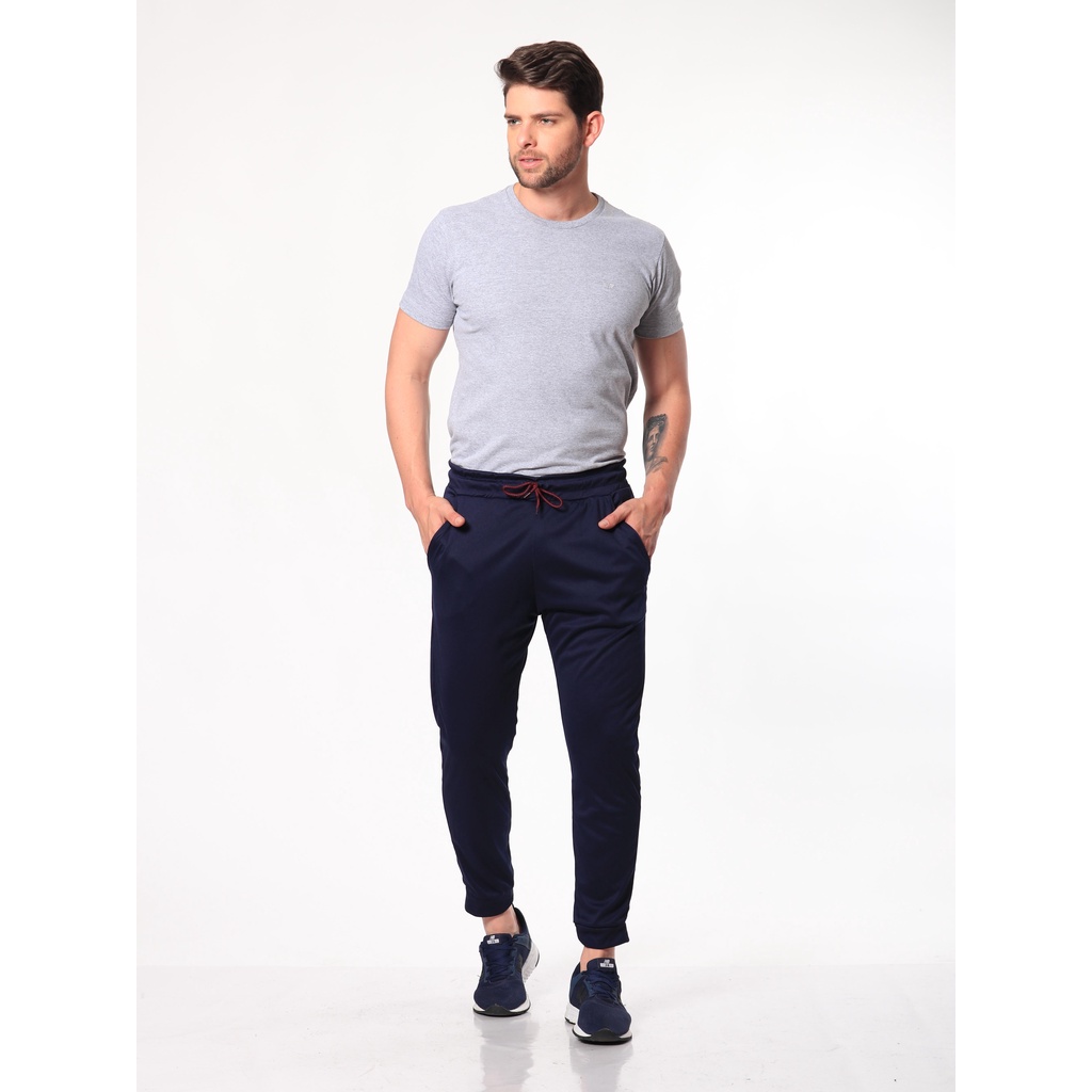 CALÇA JOGGER MASCULINO JEANS E SARJA SLIM COM ELASTICO AJUSTÁVEL