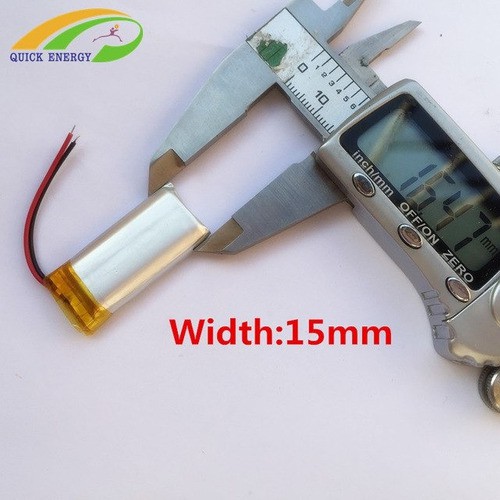 (1pc)pilha Bateria 3,7v 301535 2 Fios 110mah 3mmx15mmx35mm nova