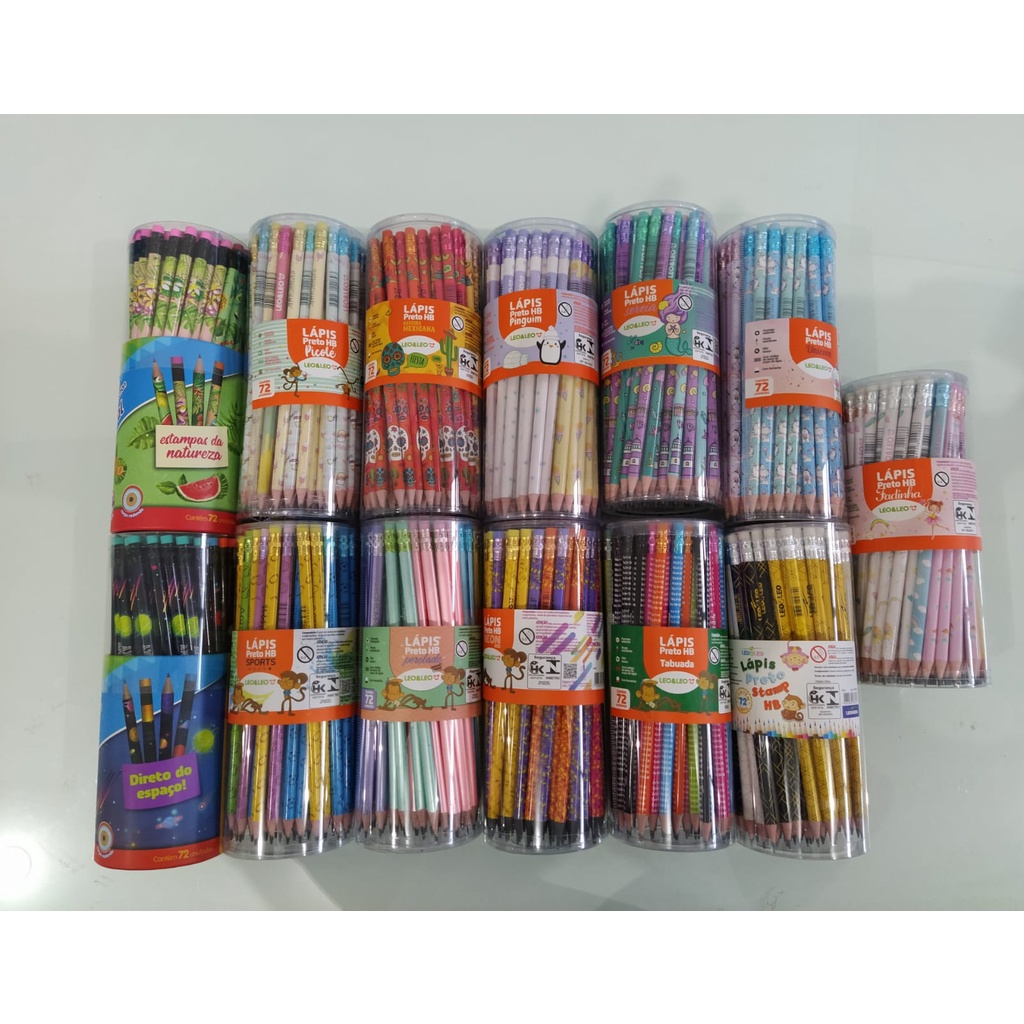 Lapis de escrever c/ borracha Personalizado c/ 12 unidades | Shopee Brasil