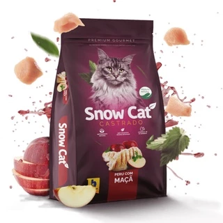 Ração para Gatos Castrados Snow Cat Peru com Maçã 10,1kg - Brazilian Pet Foods