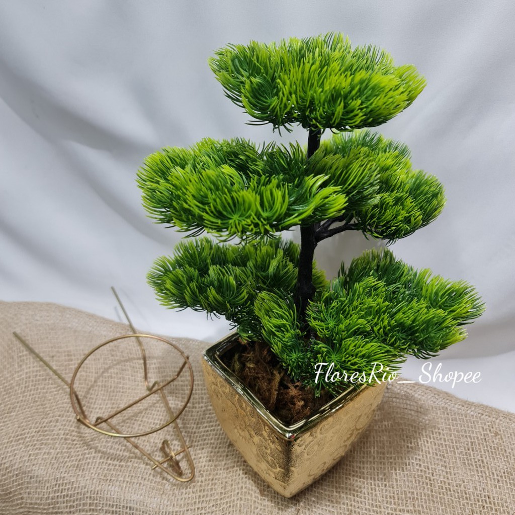 Bonsai Artificial De Plástico Natural Realista P/ Decoração Casamento, Arranjos, Decorar Festas e casa