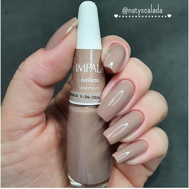 Esmalte “Impala” - Cor Bege/Nude “Sutileza”