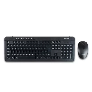 Teclado e Mouse Sem Fio Recarregável 2.4ghz Usb Preto