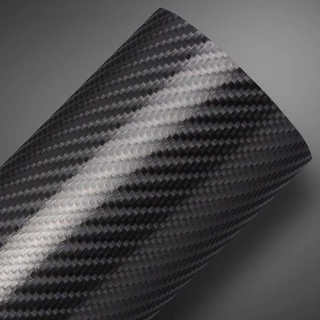 Adesivo 1,50m Fibra de Carbono 4D Externo e Interno, alta durabilidade, antibolhas.
