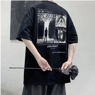 Camiseta T-shirt Unissex Algodão Anime Attack On Titan Shingeki no Kyojin AOT Eren