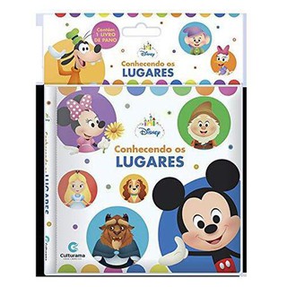Livro De Pano Disney Baby Conhecendo Os Lugares Infantil