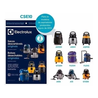 Kit 3 Sacos Refil Coletor Aspirador de Pó Electrolux CSE10