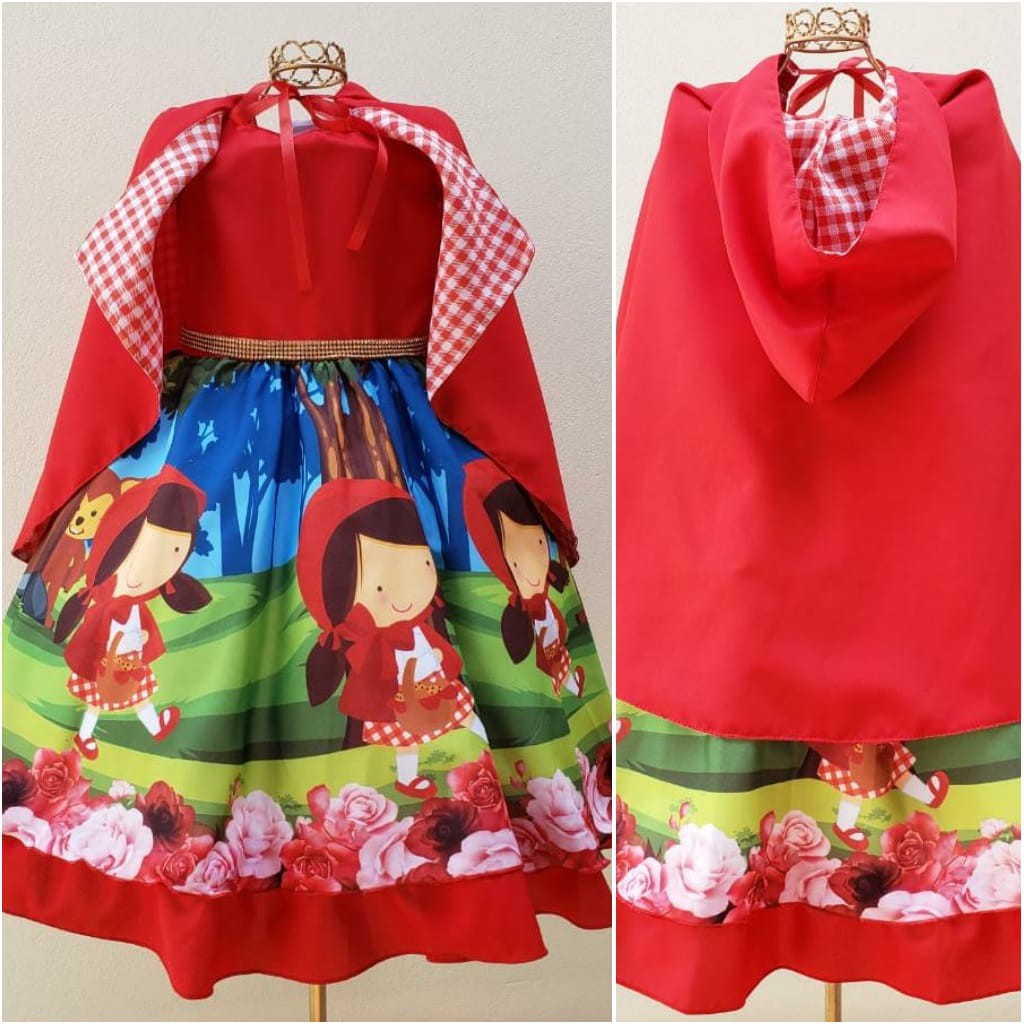 Vestido chapeuzinho best sale vermelho luxo