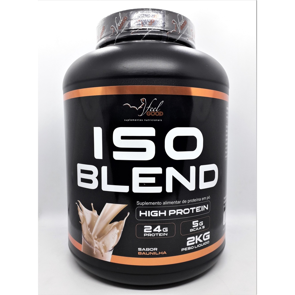 Whey Iso Blend 2kg Feel Good Blend De Proteínas Isoladas – SABOR BAUNILHA