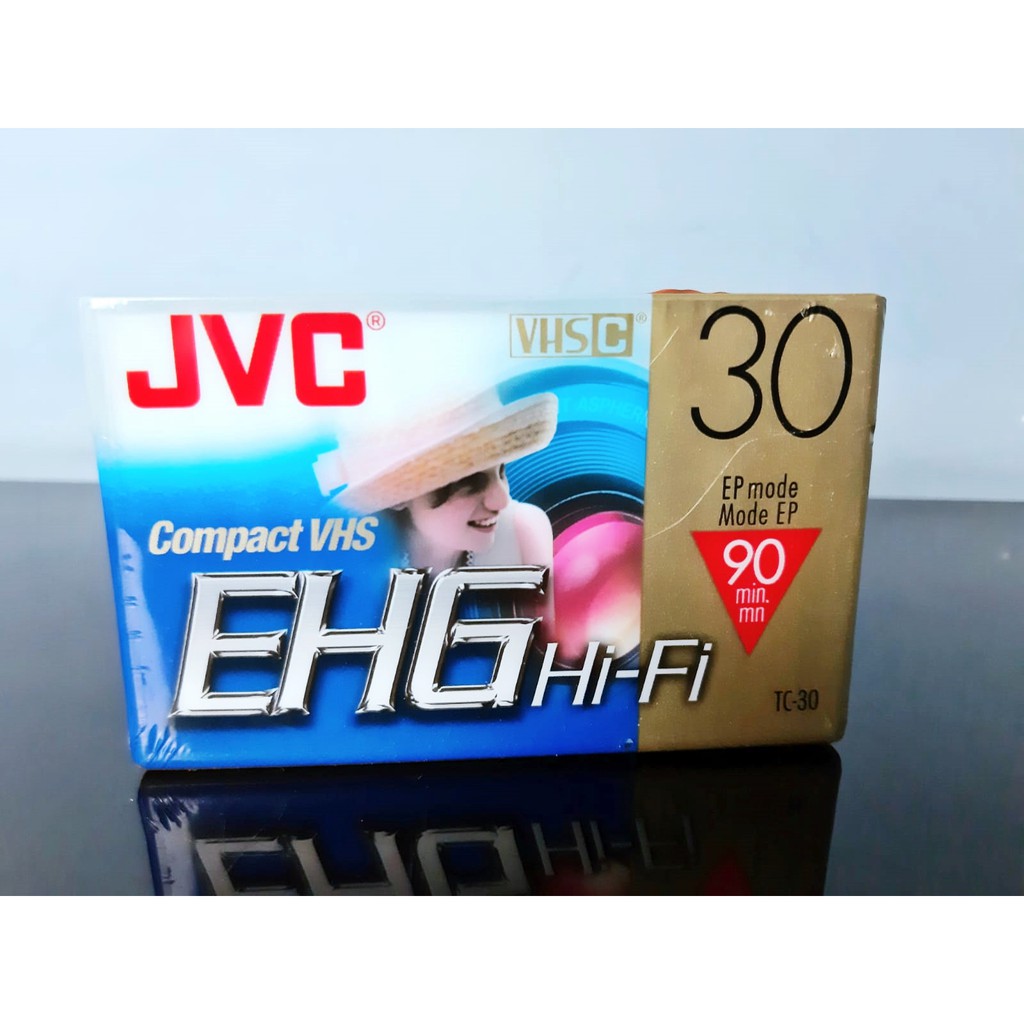 Fita de video Compact VHS JVC EHG Hi Fi T-30 Virgem Nova Lacrada Compre  Agora | Shopee Brasil