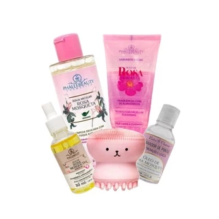 Kit Cuidados Extremos Rosa Mosqueta com Esponja Polvo