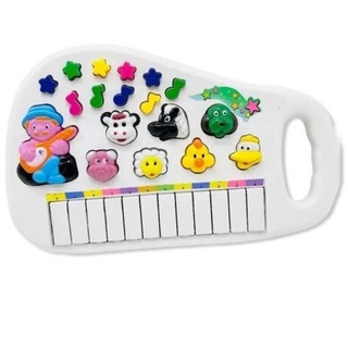 Teclado Piano Animal Infantil Sons De Bichos Fazendinha Seu Lobato