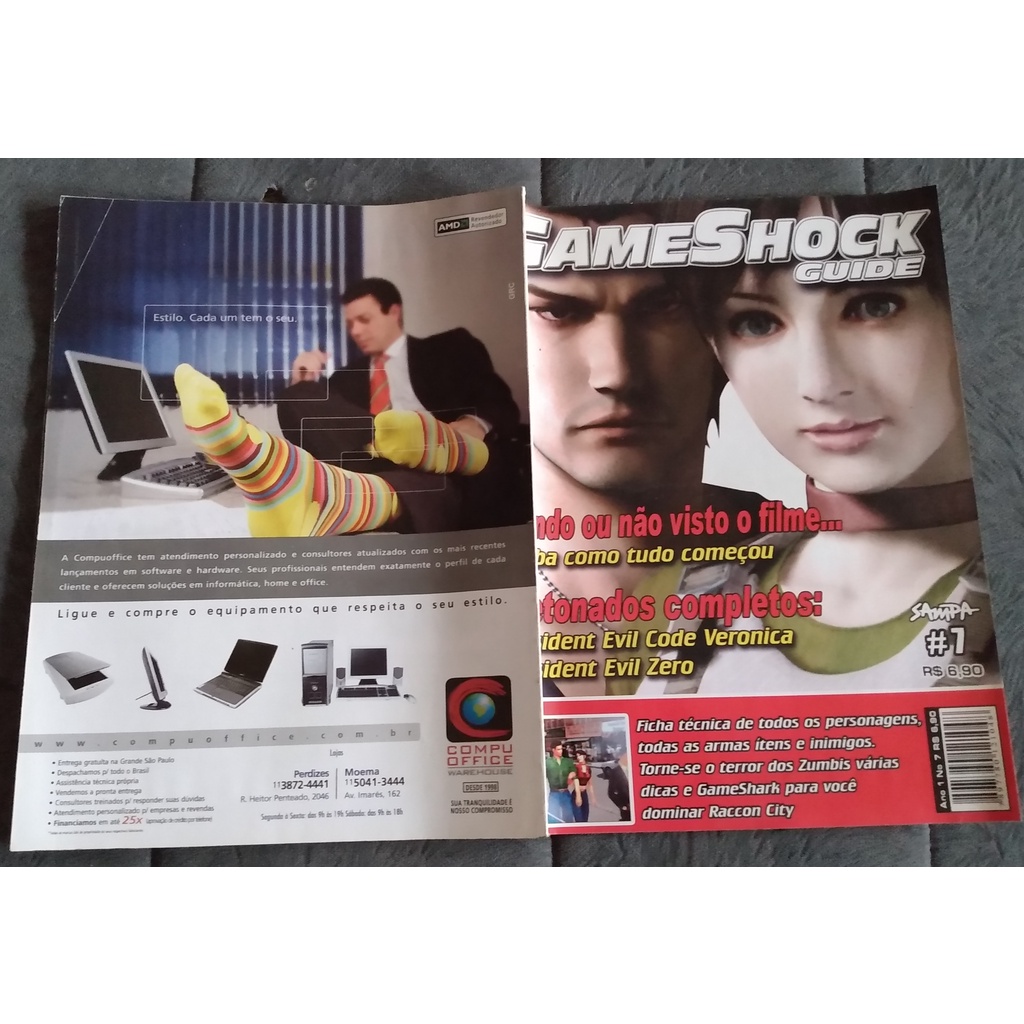 Revista Gameshock Guide Nº 7 Detonados Resident Evil Zero E Code Veronica