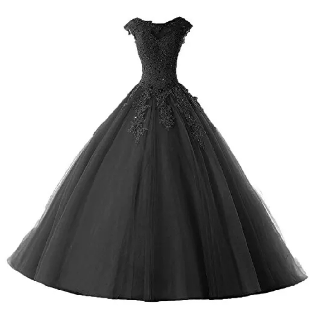 Vestido debutante best sale preto e branco