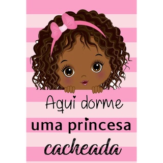 Menina cacheada - Poster decorativo