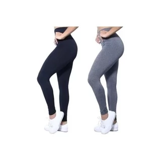 Calça Legging Suplex Básica Cintura Média