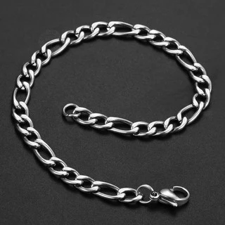 pulseira fina masculina aço inox Legítimo Prata 3x1 Original