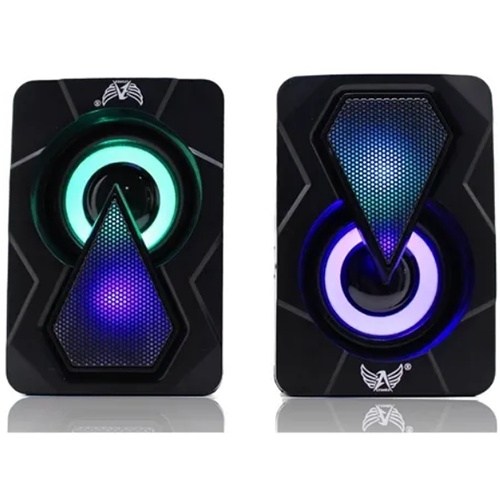 Caixinha Som Portátil Subwoofer Stereo P/ Pc Note Mac P2 Usb AL-3082