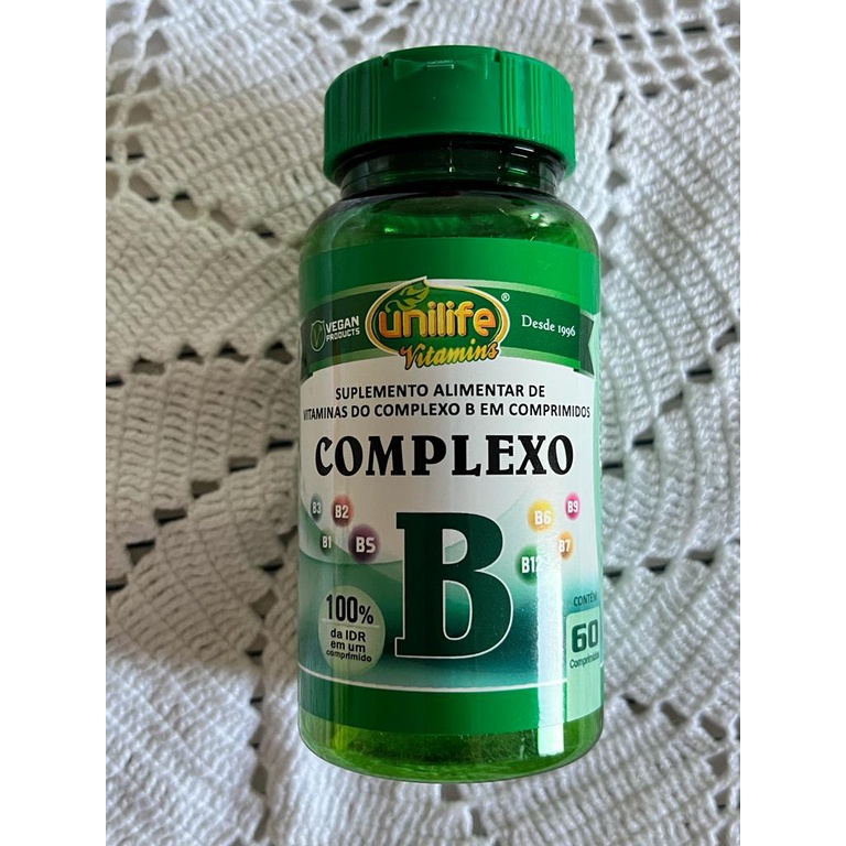 Vitaminas Complexo B - 60 Comprimidos 500mg - Unilife | Shopee Brasil