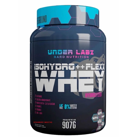 Isohydro Flexx Whey 900g – Under Labz Proteina Isolada E Hidrolisada Zero Lactose