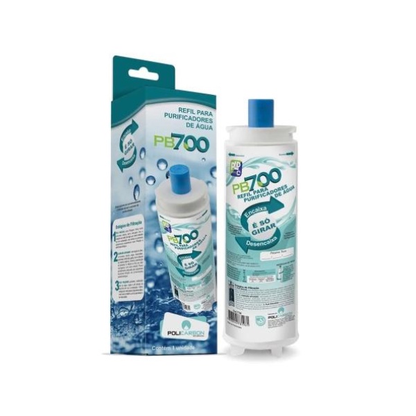 Filtro Refil Compatível Purificador Master Frio Rotulo Azul 2,2cm Wfs04 - POLICARBON
