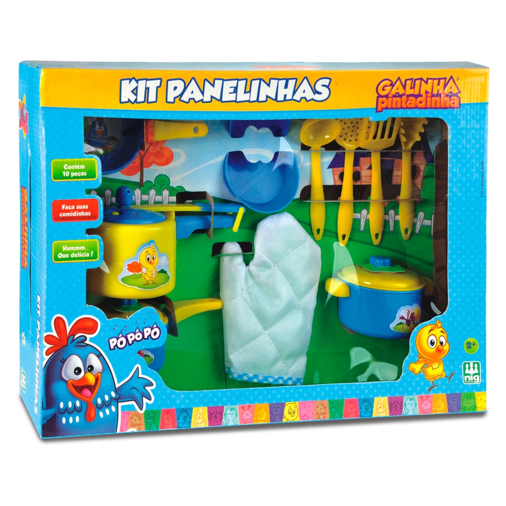 Brinquedo de Cozinha Galinha Pintadinha Jogo Panela Infantil - Bambinno -  Brinquedos Educativos e Materiais Pedagógicos