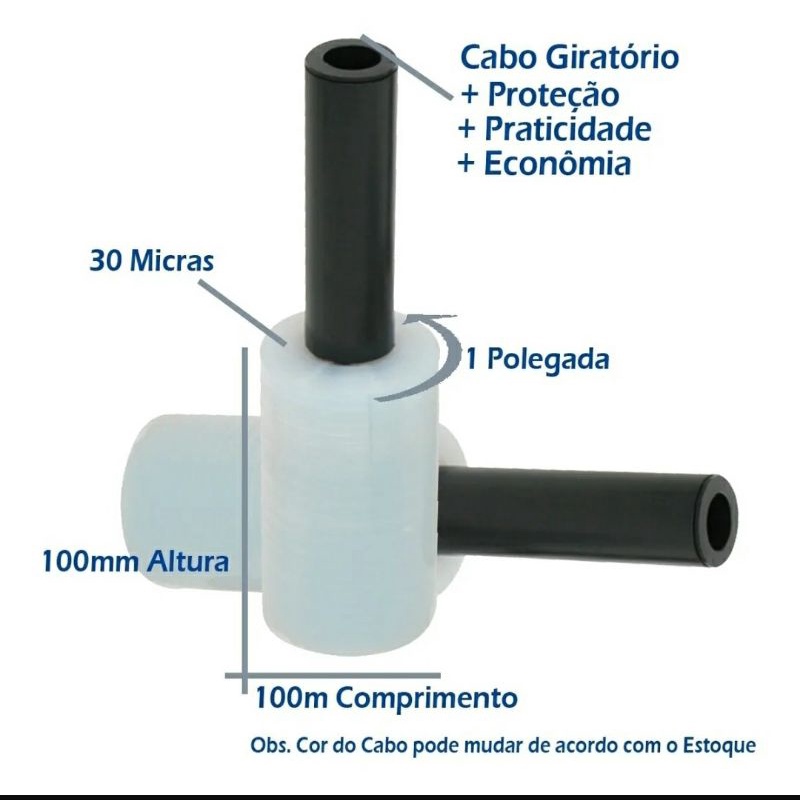 KIT 5 ROLOS FILME PLASTICO PARA EMBALAR MALA DE VIAGEM