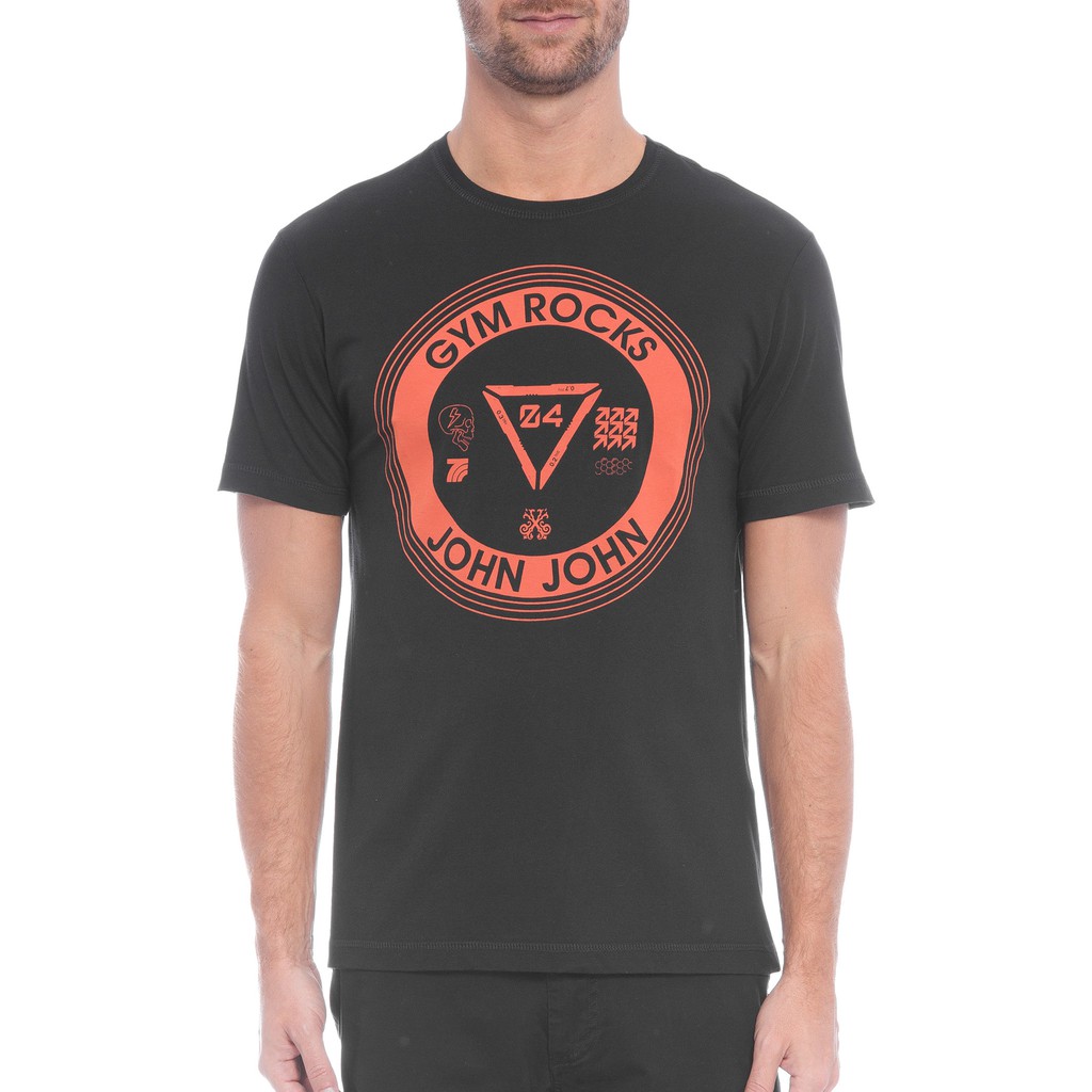 Camiseta John John Gym Rocks Masculina - Preto